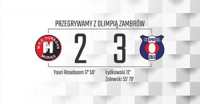 Przegrywamy z Olimpią Zambrów